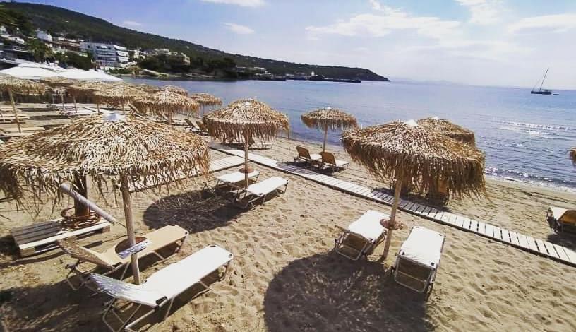 Παραθαλασσια Στουντιο Μιχαλιας Sea View Studio Michalias Agia Marina  Exterior photo
