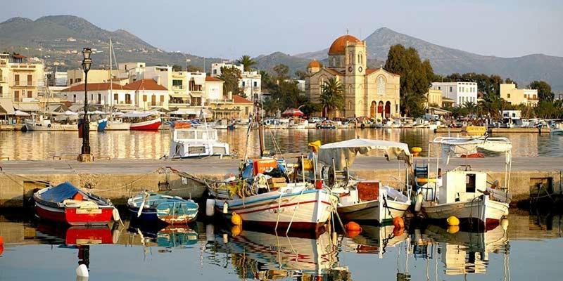 Παραθαλασσια Στουντιο Μιχαλιας Sea View Studio Michalias Agia Marina  Exterior photo