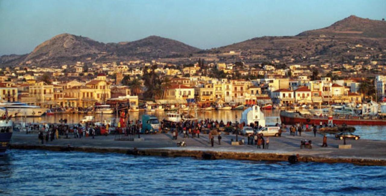 Παραθαλασσια Στουντιο Μιχαλιας Sea View Studio Michalias Agia Marina  Exterior photo